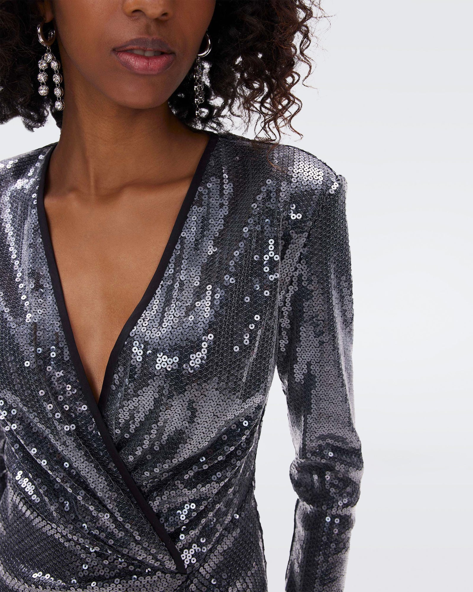 Lexa Sequin Mesh Dress