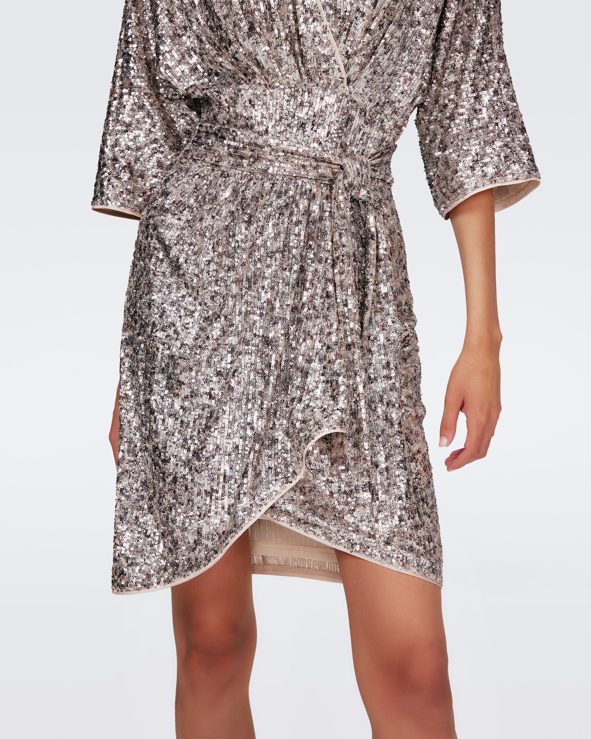 dvf sequin dress DVF CORAL DRESS in SEQUIN FLORAL Diane von Furstenberg HongKong