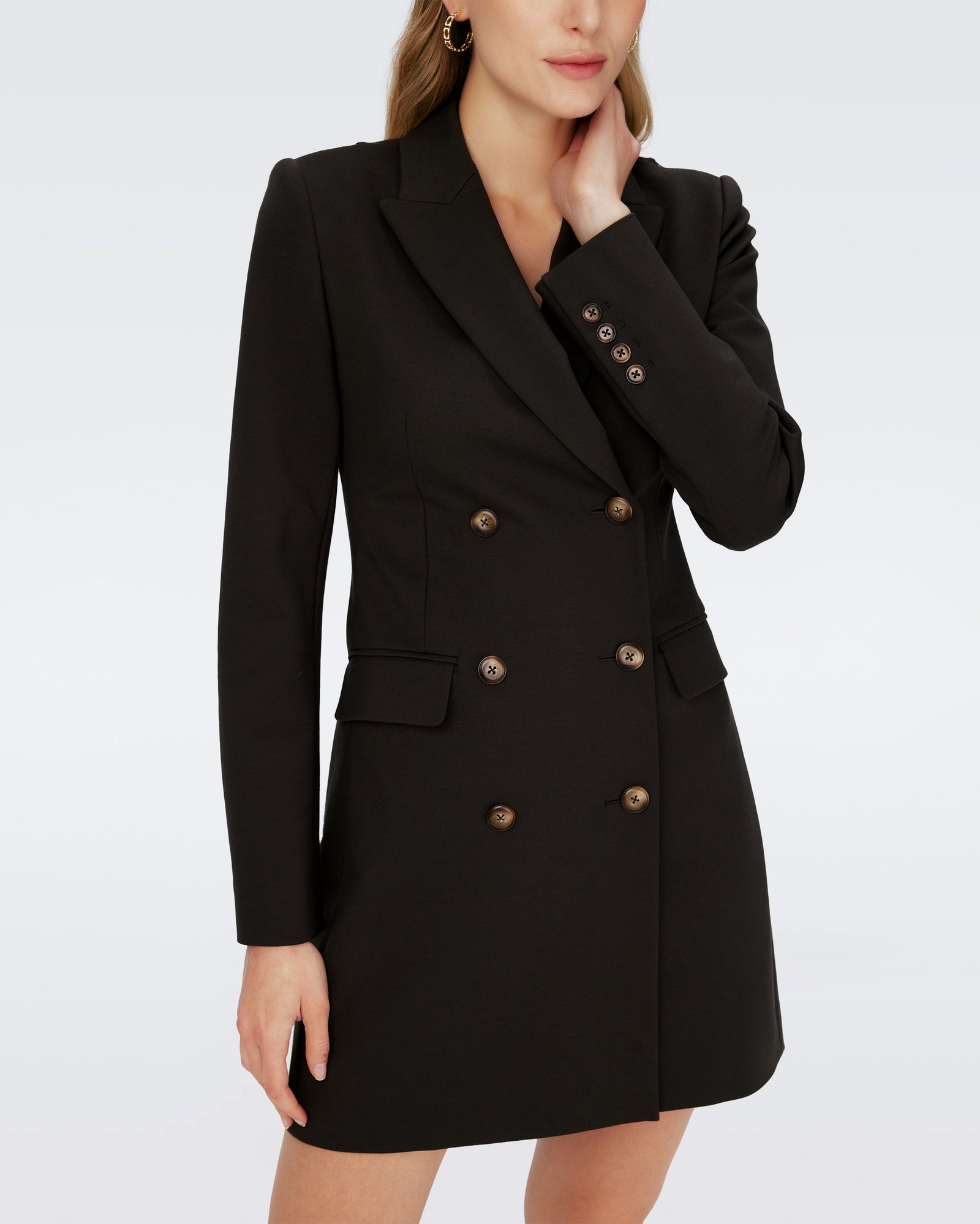 Dvf Virginia Jacket In Coco Brown