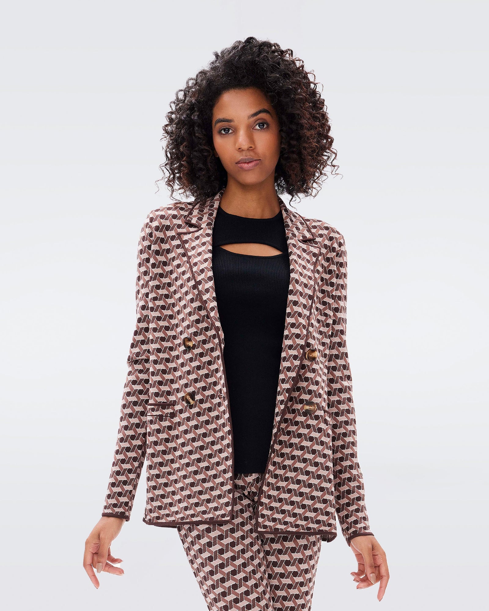 Dion Knit Jacquard Jacket