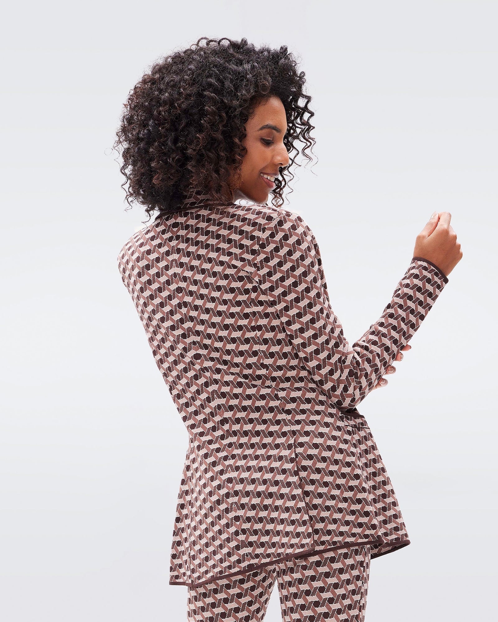 Dion Knit Jacquard Jacket