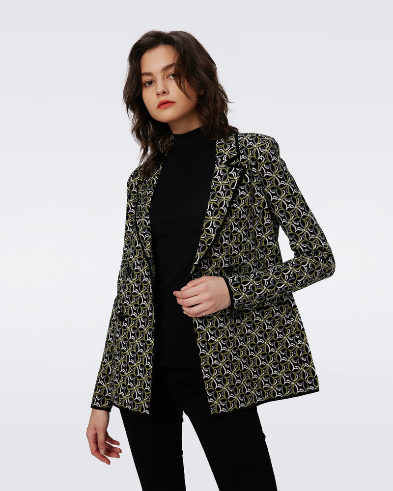 Dion Knit Jacquard Jacket