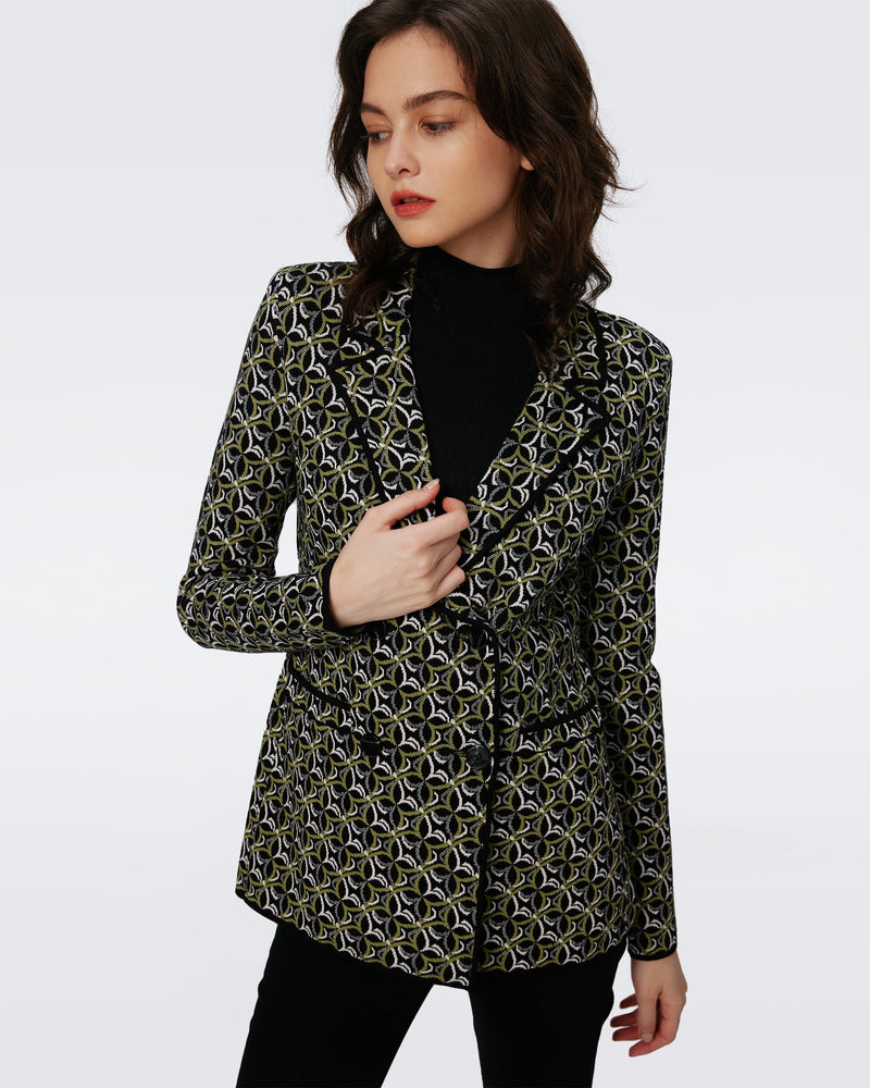 Dion Knit Jacquard Jacket