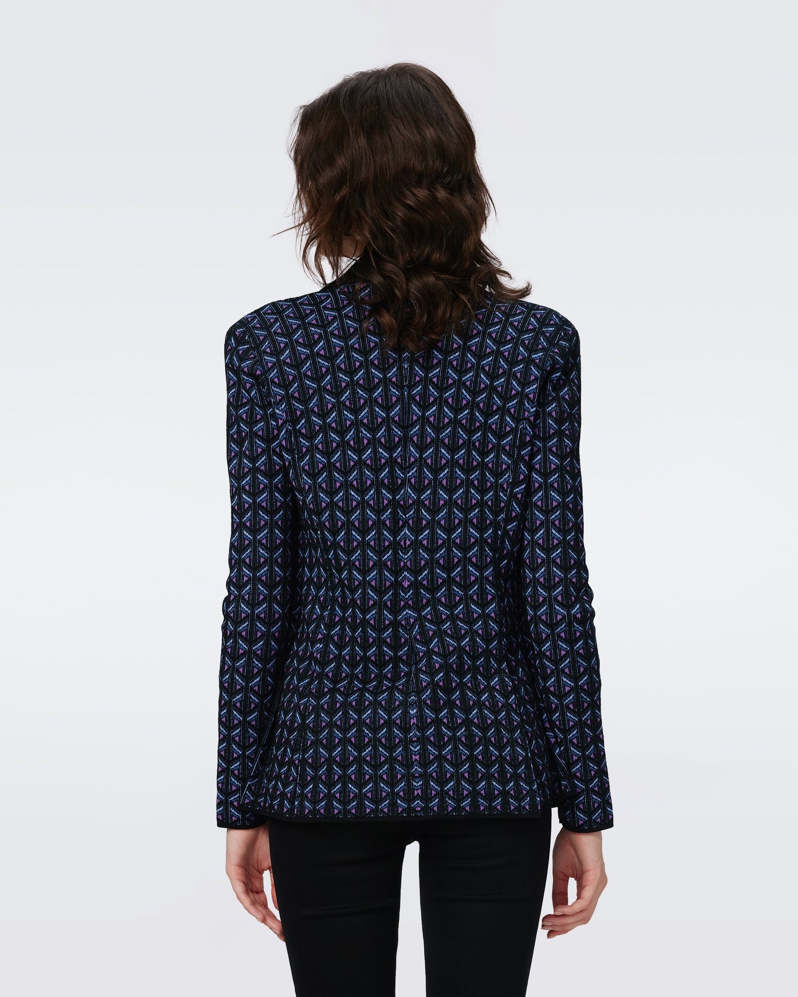 Trillian Knit Jacquard Wool Jacket