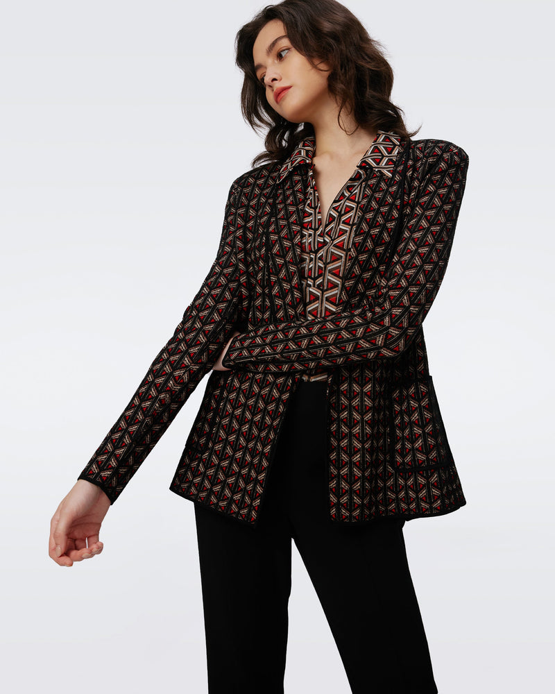 Trillian Knit Jacquard Jacket