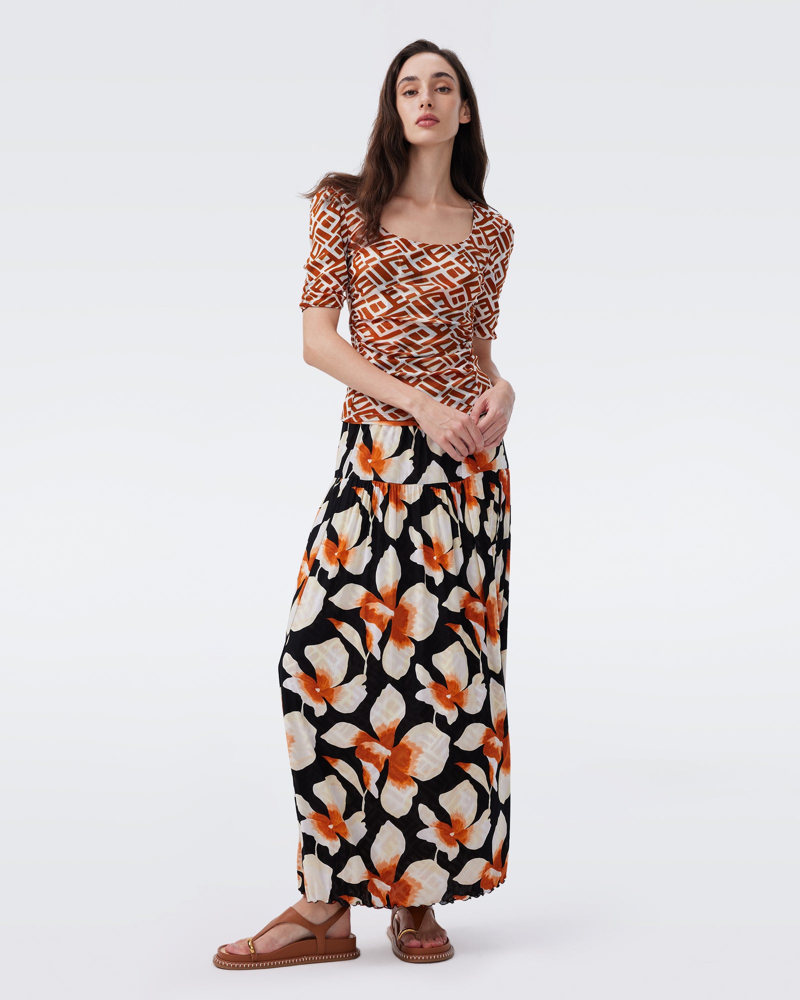 DVF KASSY REVERSIBLE SKIRT