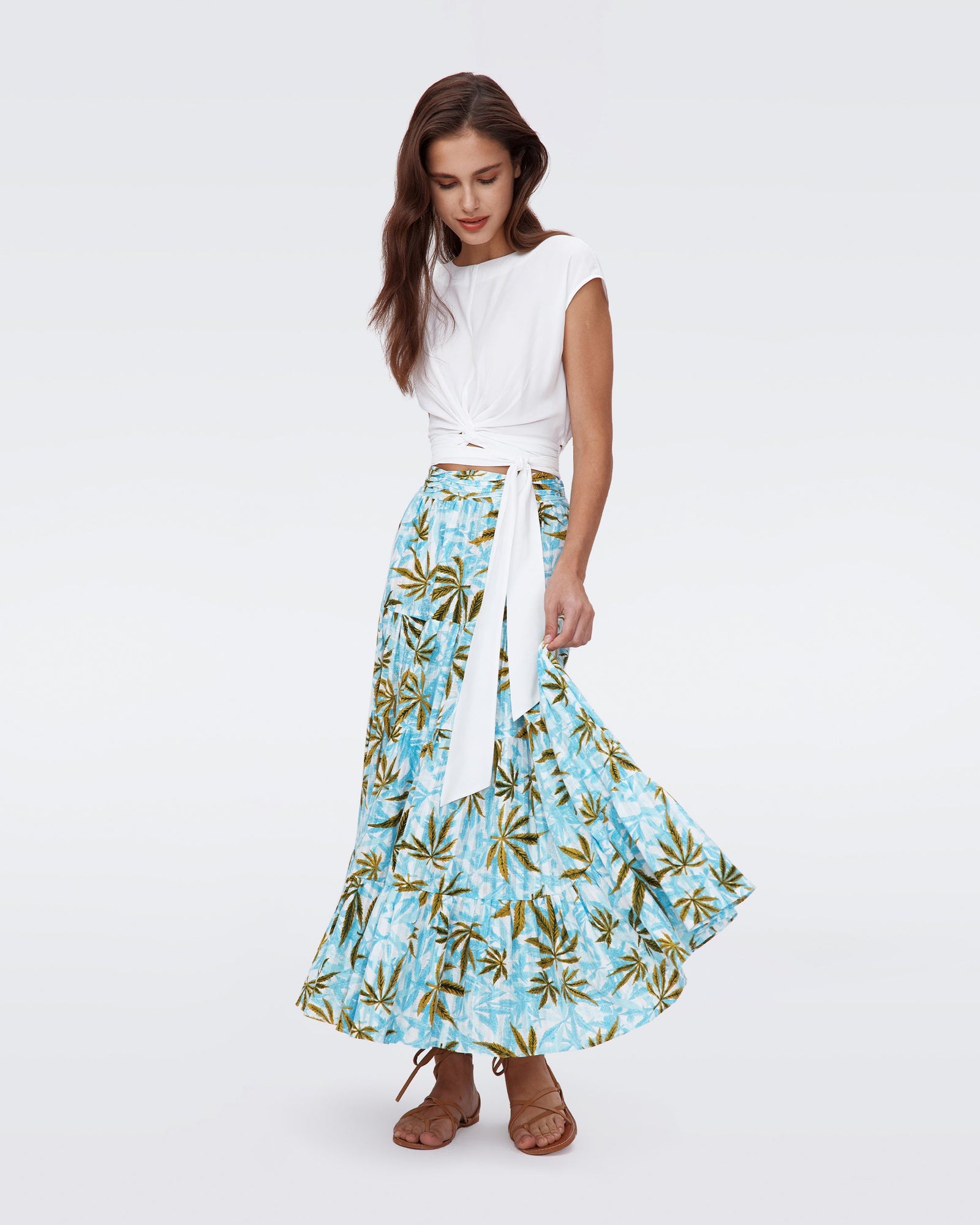 Pria Cotton Dobby Skirt