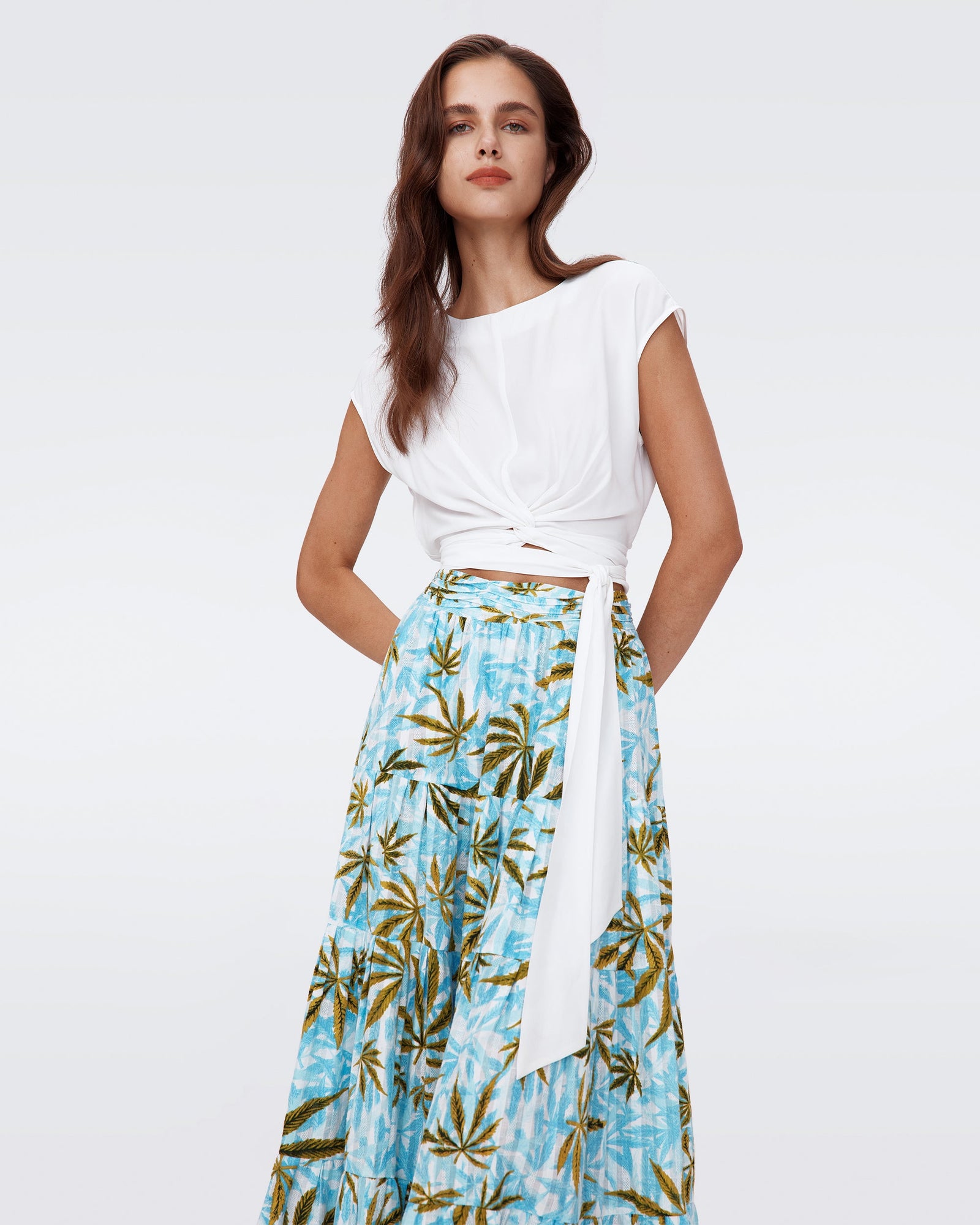 Pria Cotton Dobby Skirt