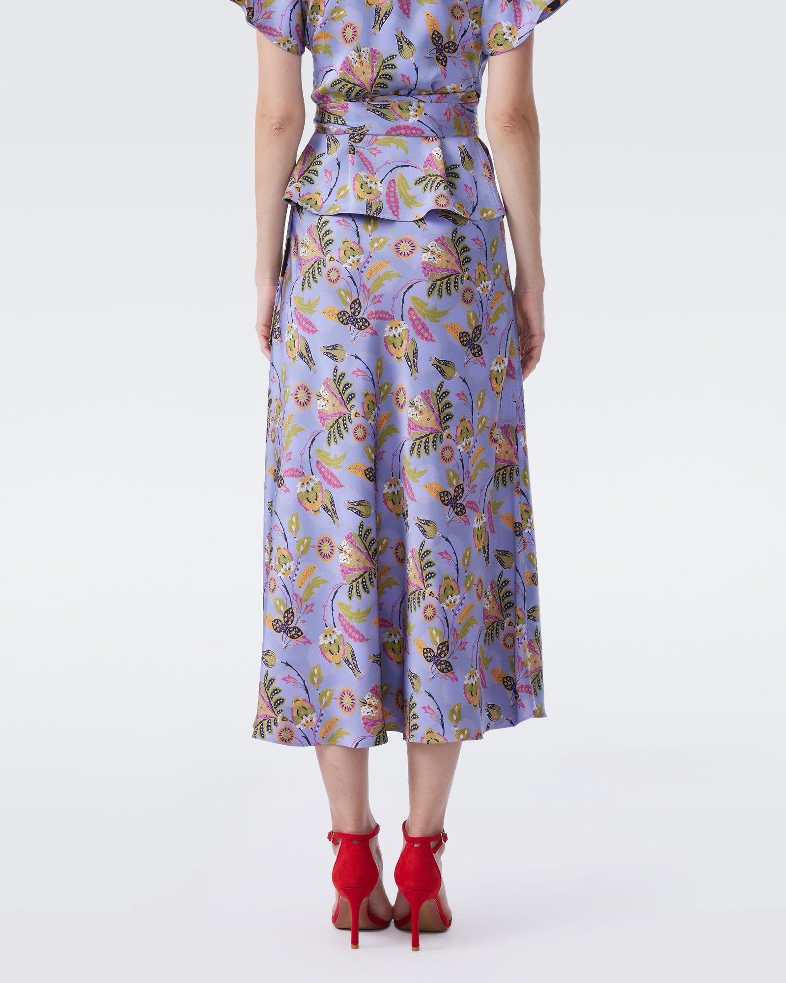 DVF KRISA REVERSIBLE MIDI SKIRT