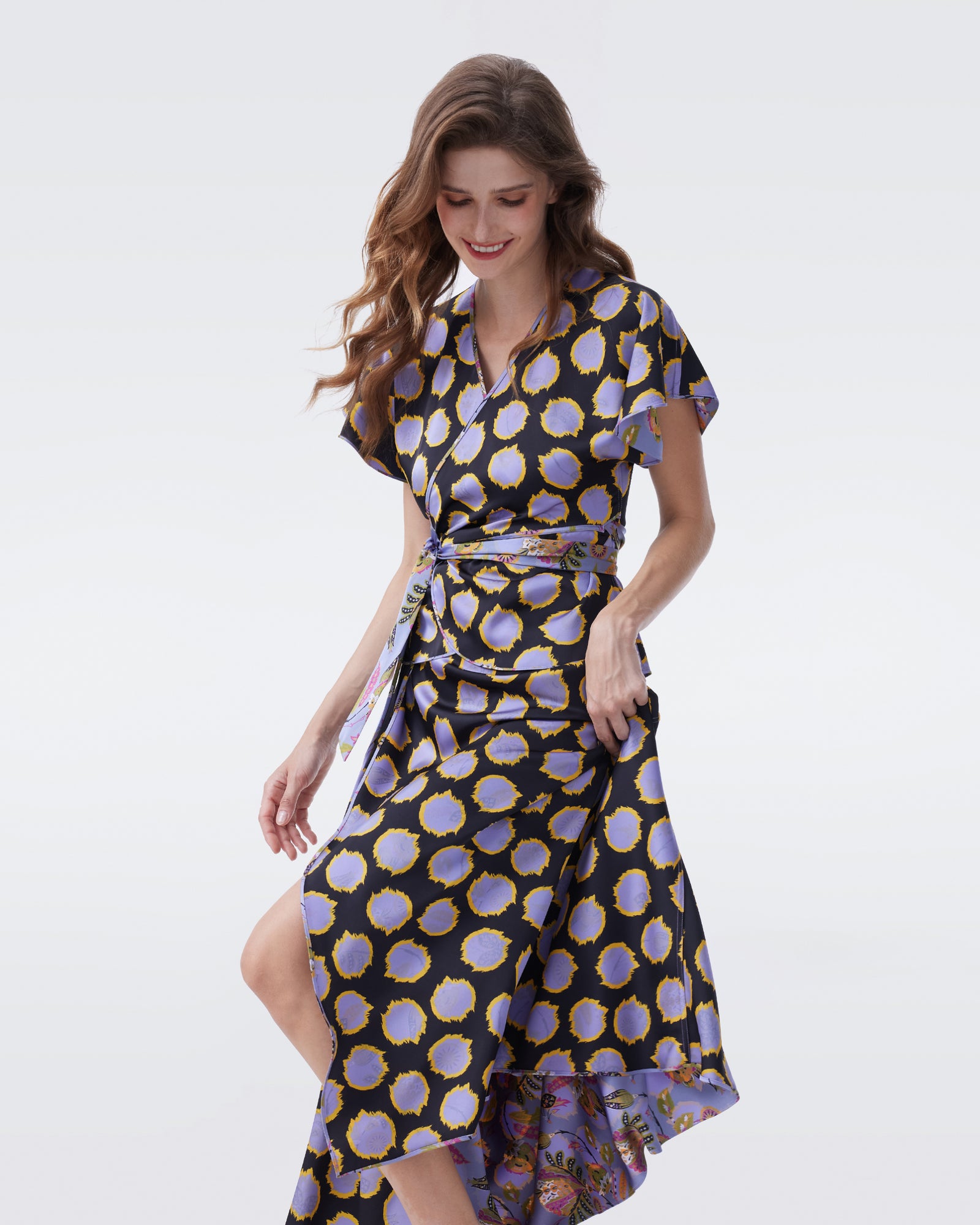 DVF KRISA REVERSIBLE MIDI SKIRT