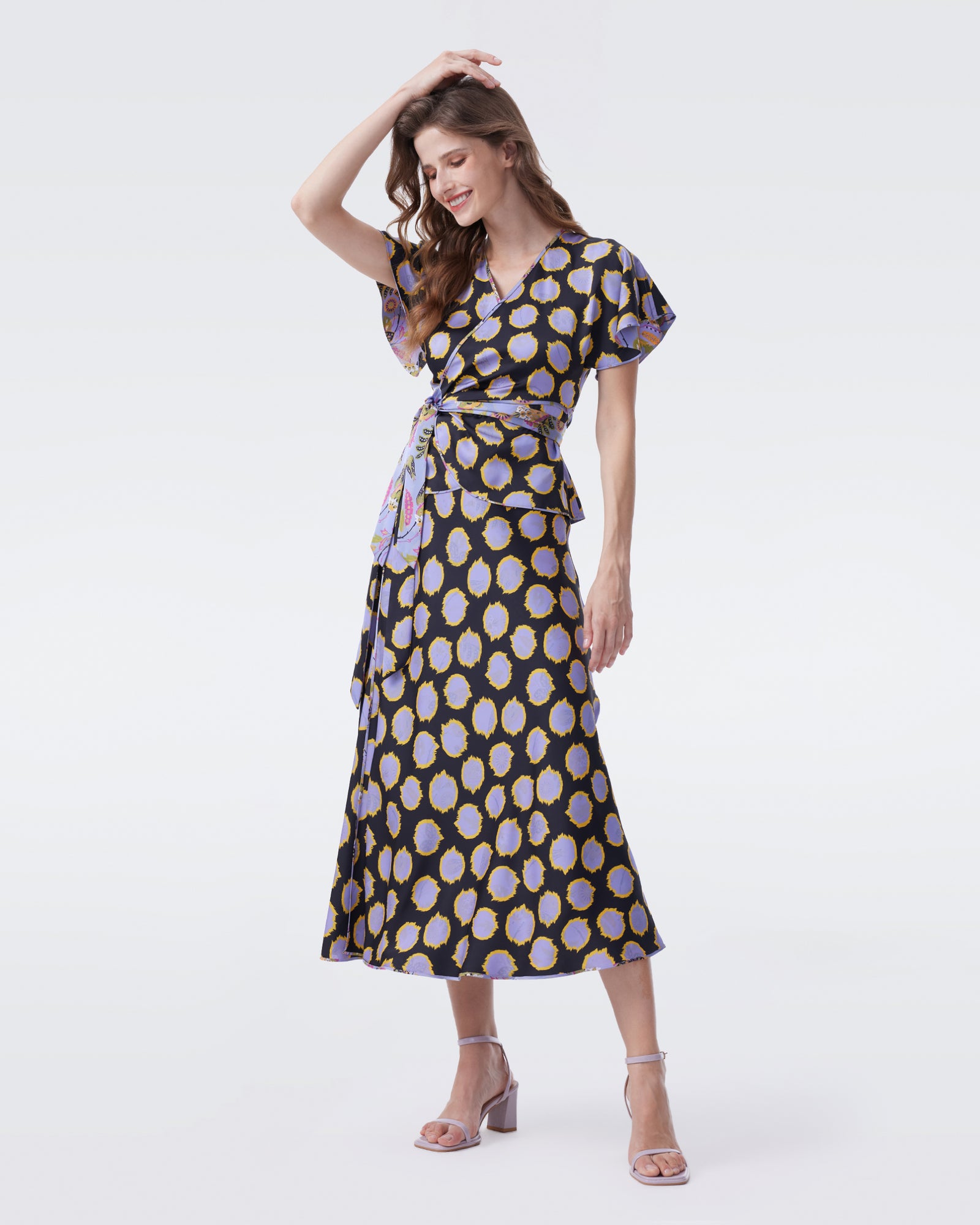 DVF KRISA REVERSIBLE MIDI SKIRT