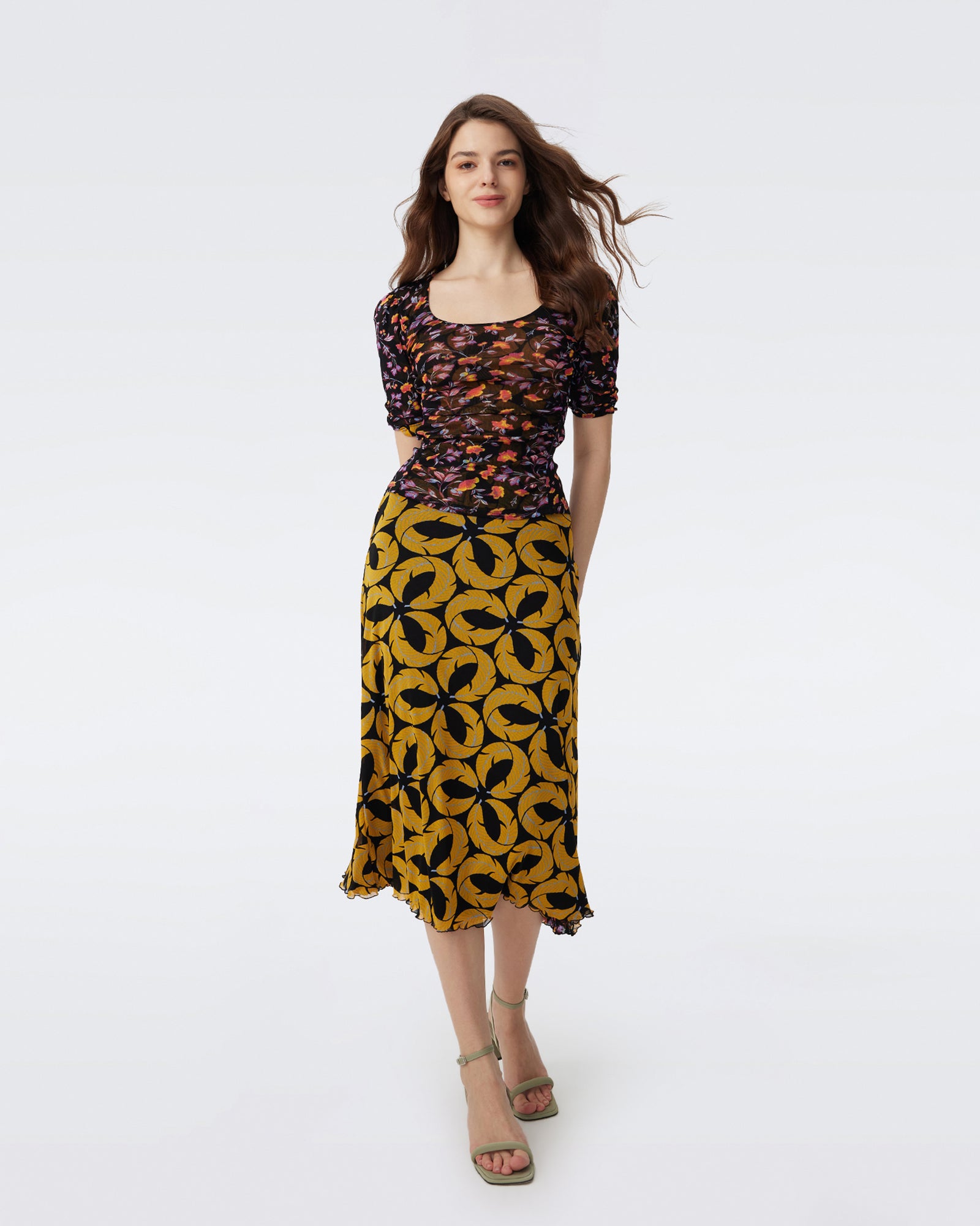 DVF DARLENE REVERSIBLE SKIRT