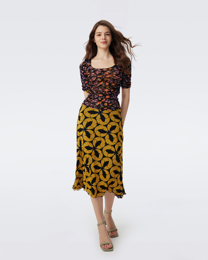 DVF DARLENE REVERSIBLE SKIRT