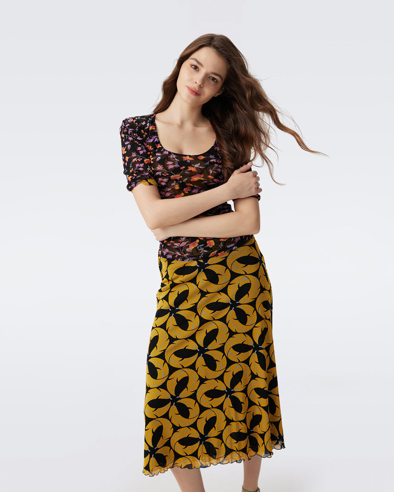 DVF DARLENE REVERSIBLE SKIRT