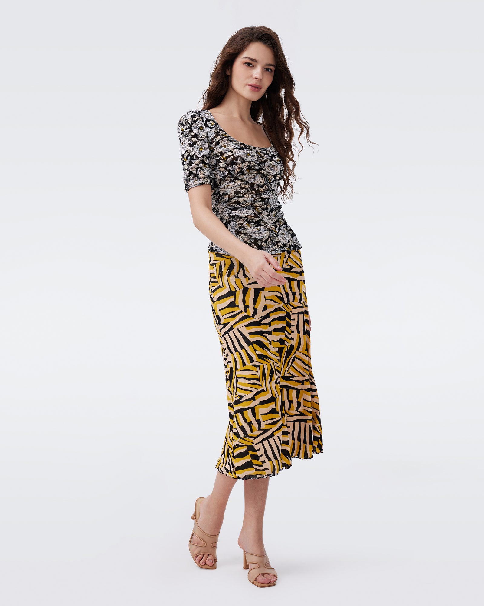 DVF DARLENE REVERSIBLE SKIRT
