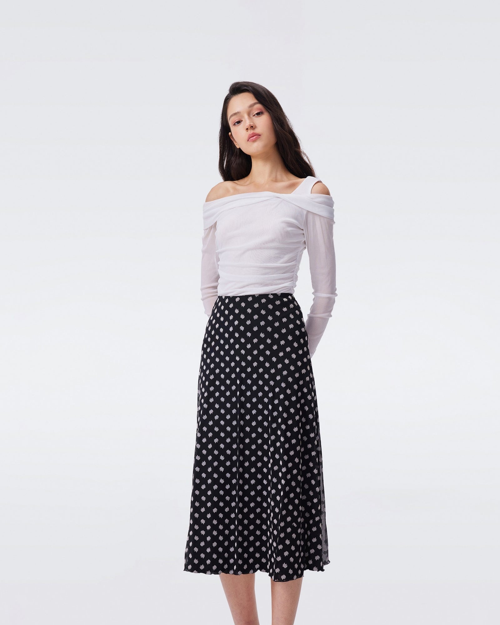 DVF DARLENE REVERSIBLE SKIRT