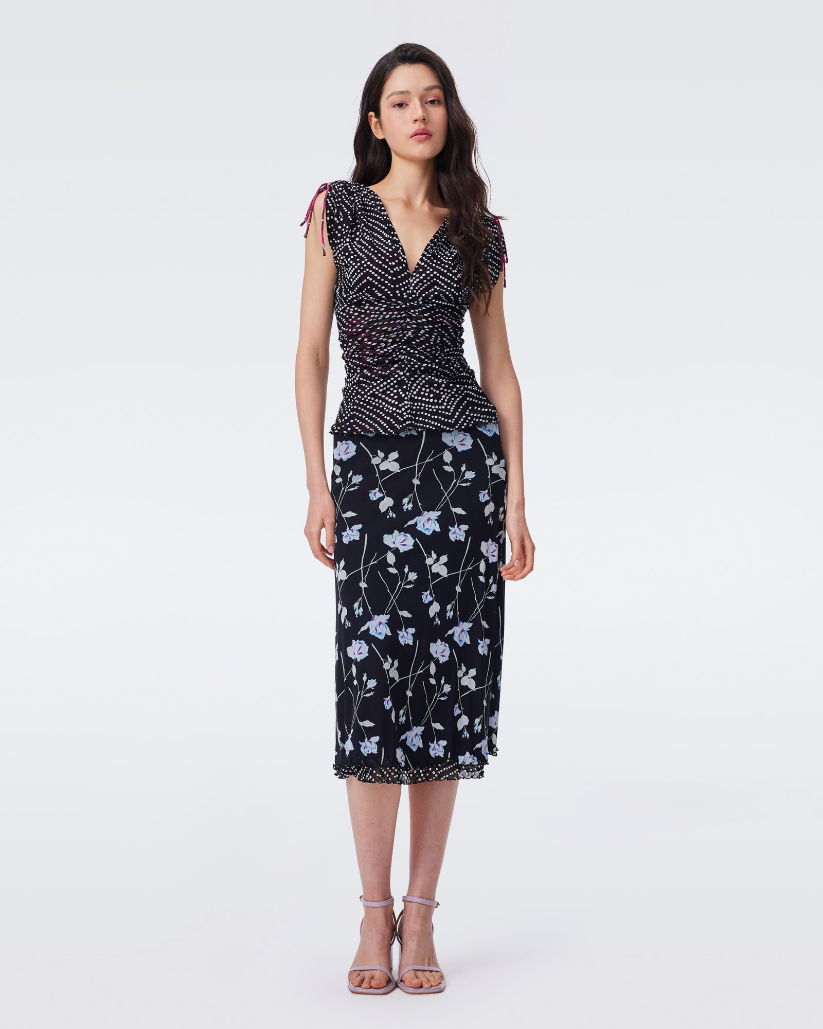 DVF DARLENE  REVERSIBLE SKIRT
