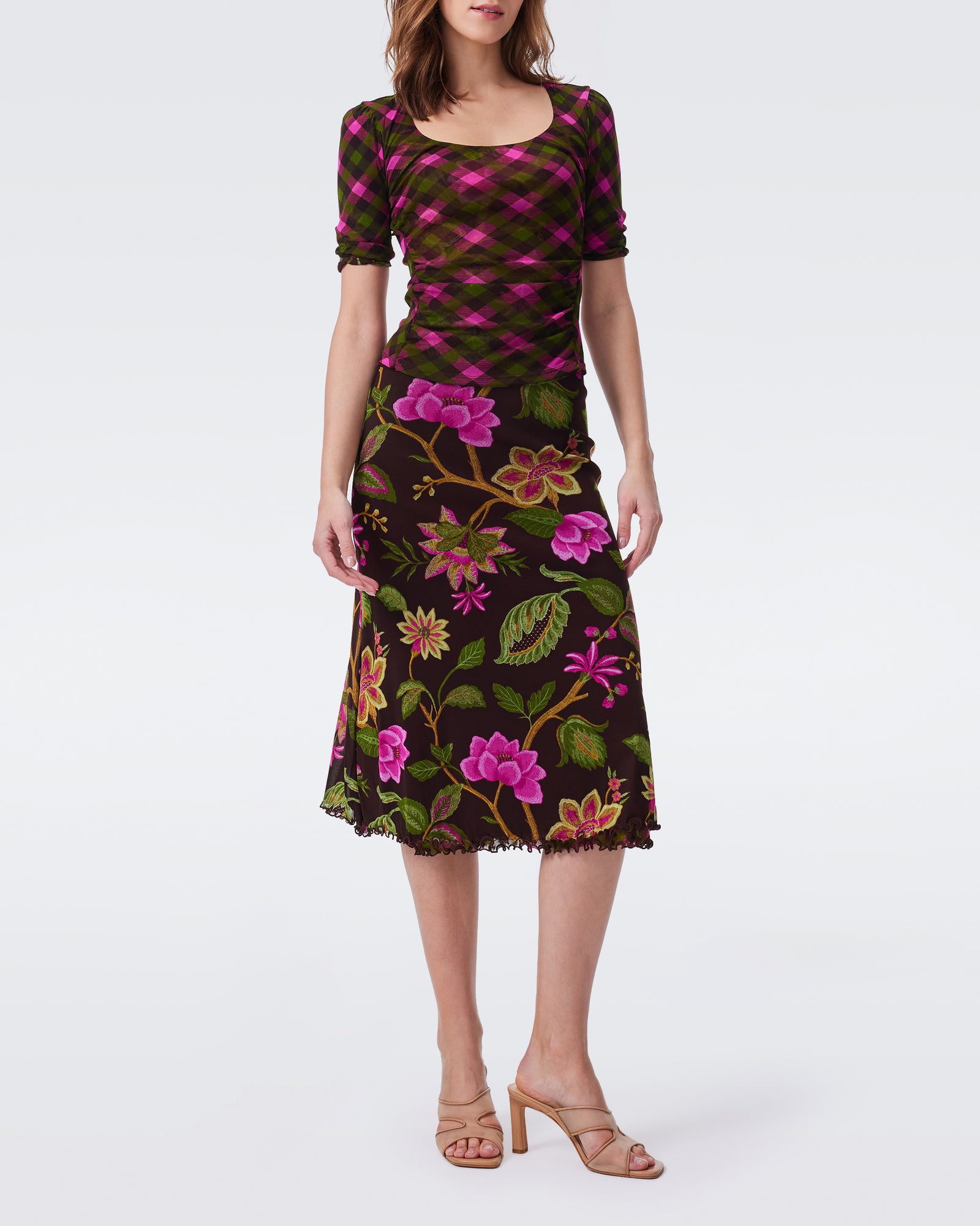 DVF DARLENE  REVERSIBLE SKIRT