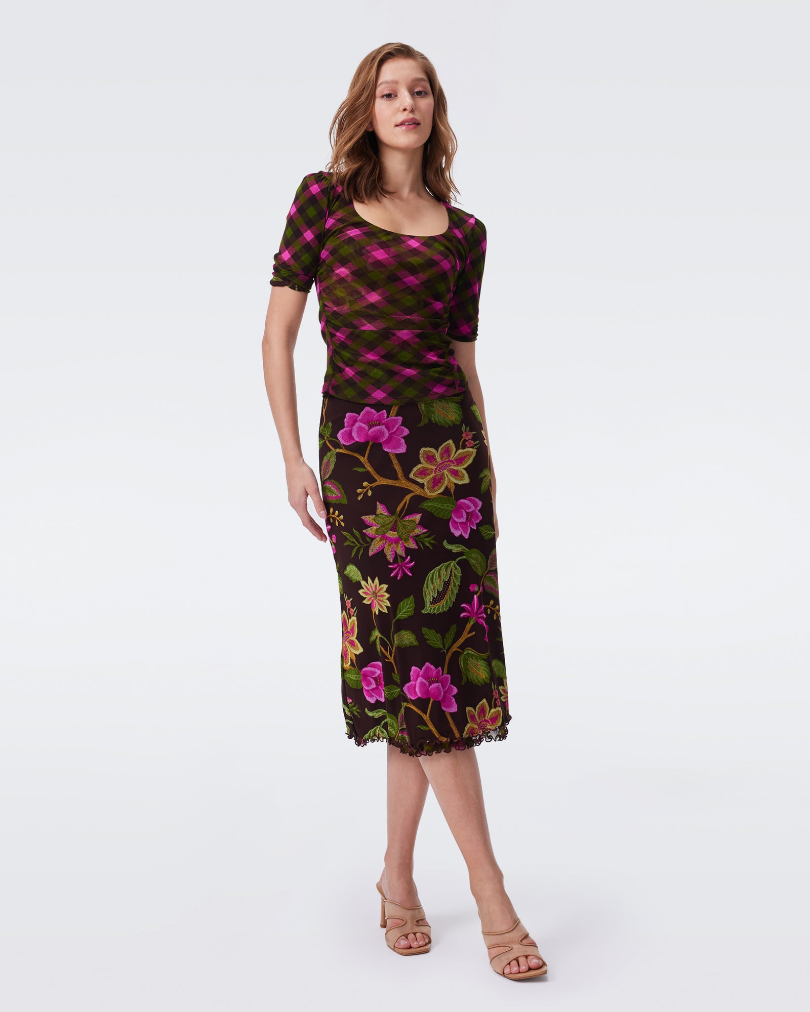 DVF DARLENE  REVERSIBLE SKIRT