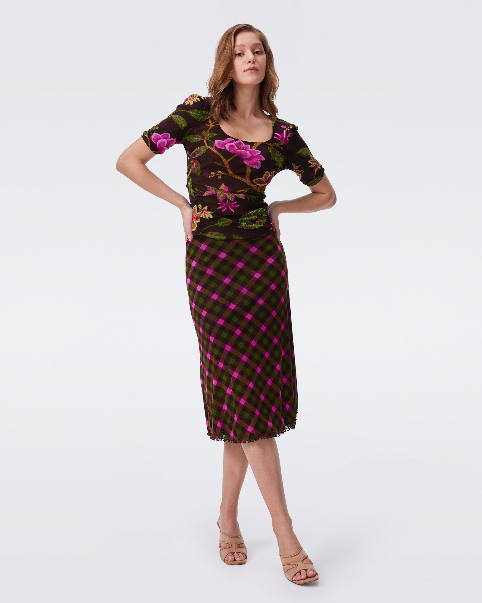 DVF DARLENE  REVERSIBLE SKIRT