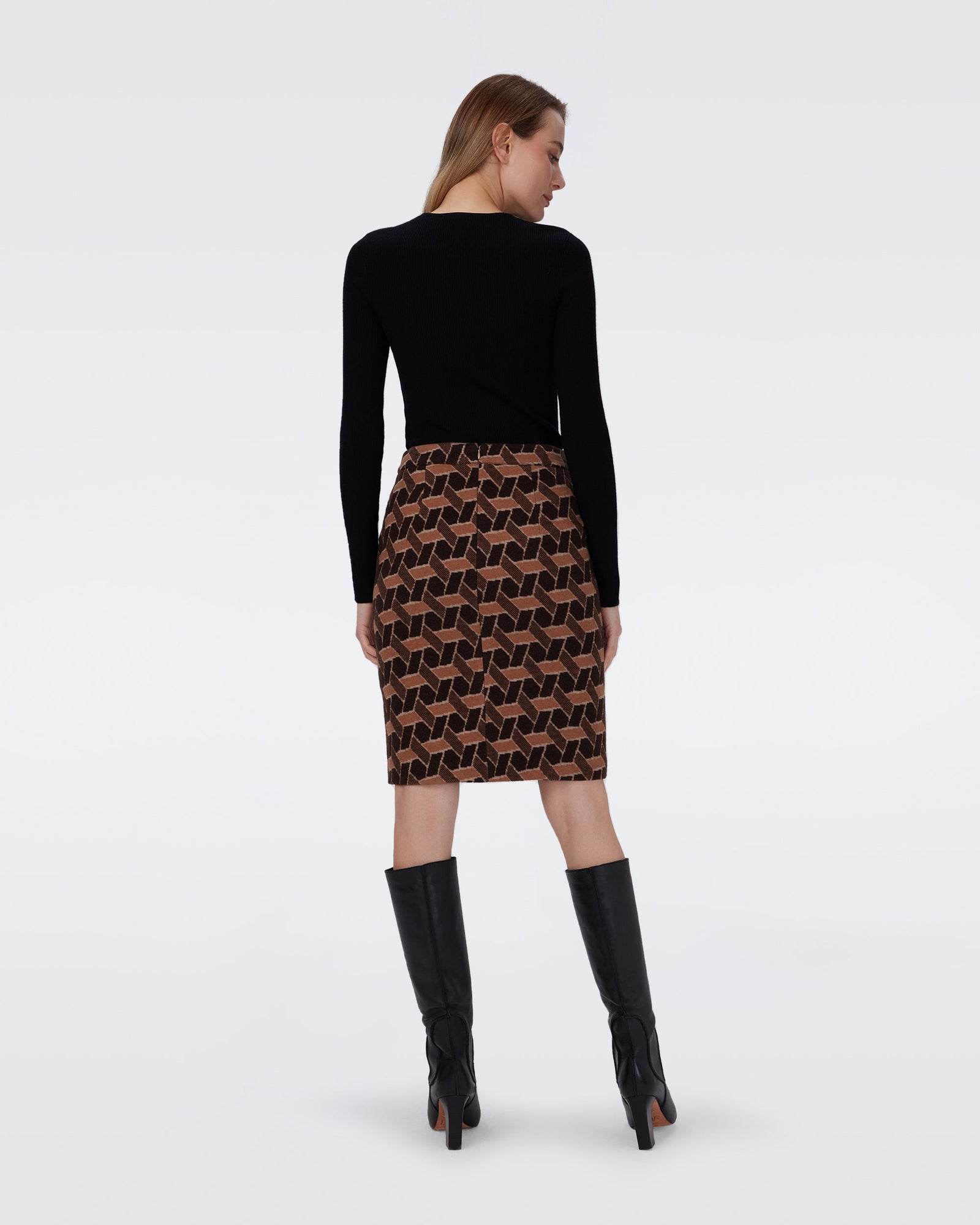 Ethel Knit Jacquard Skirt