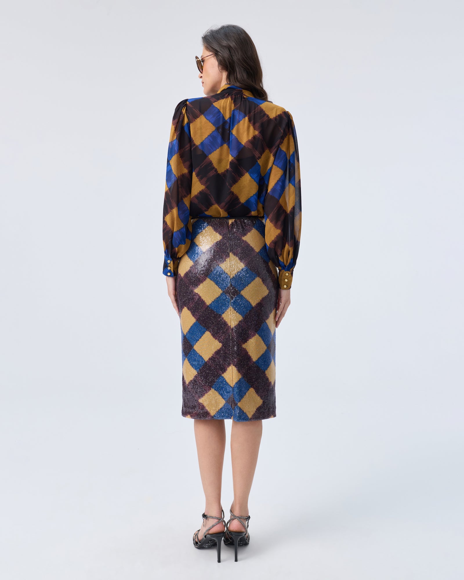 DVF BIANCA SEQUIN SKIRT