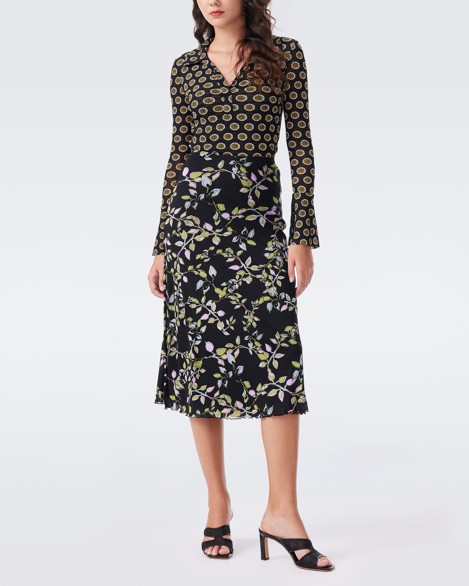 DVF DARLENE REVERSIBLE SKIRT