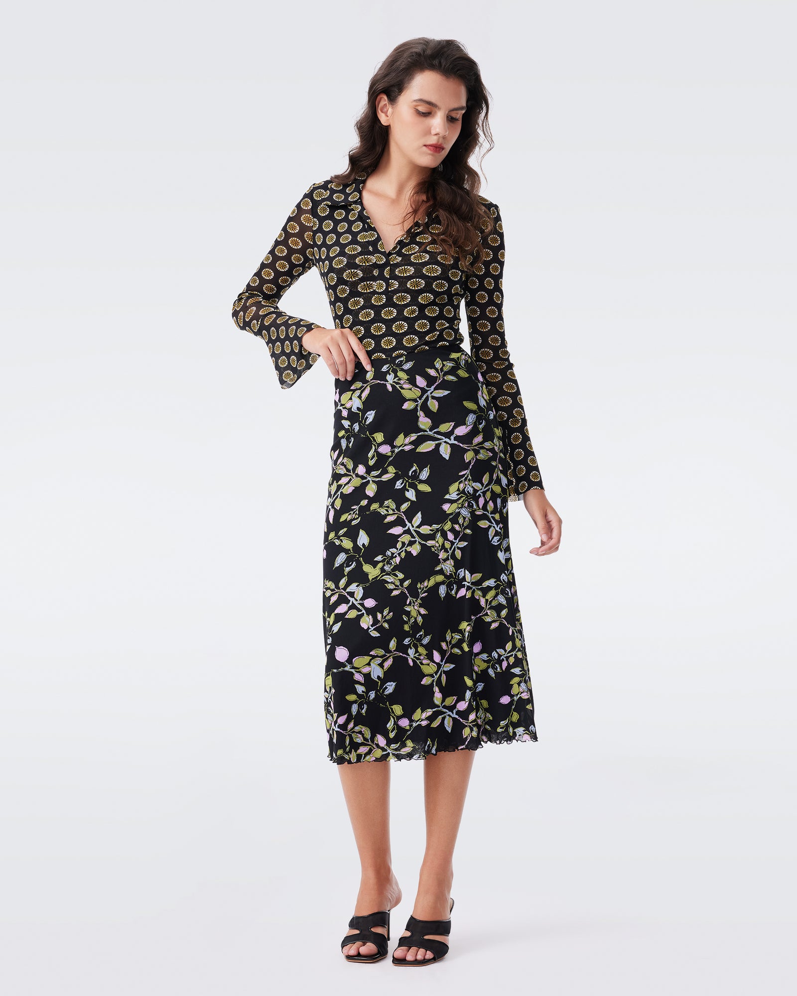DVF DARLENE REVERSIBLE SKIRT