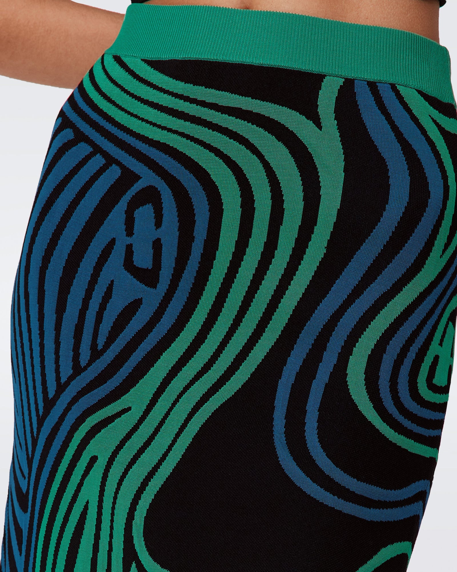 Margarite Knit Jacquard Skirt