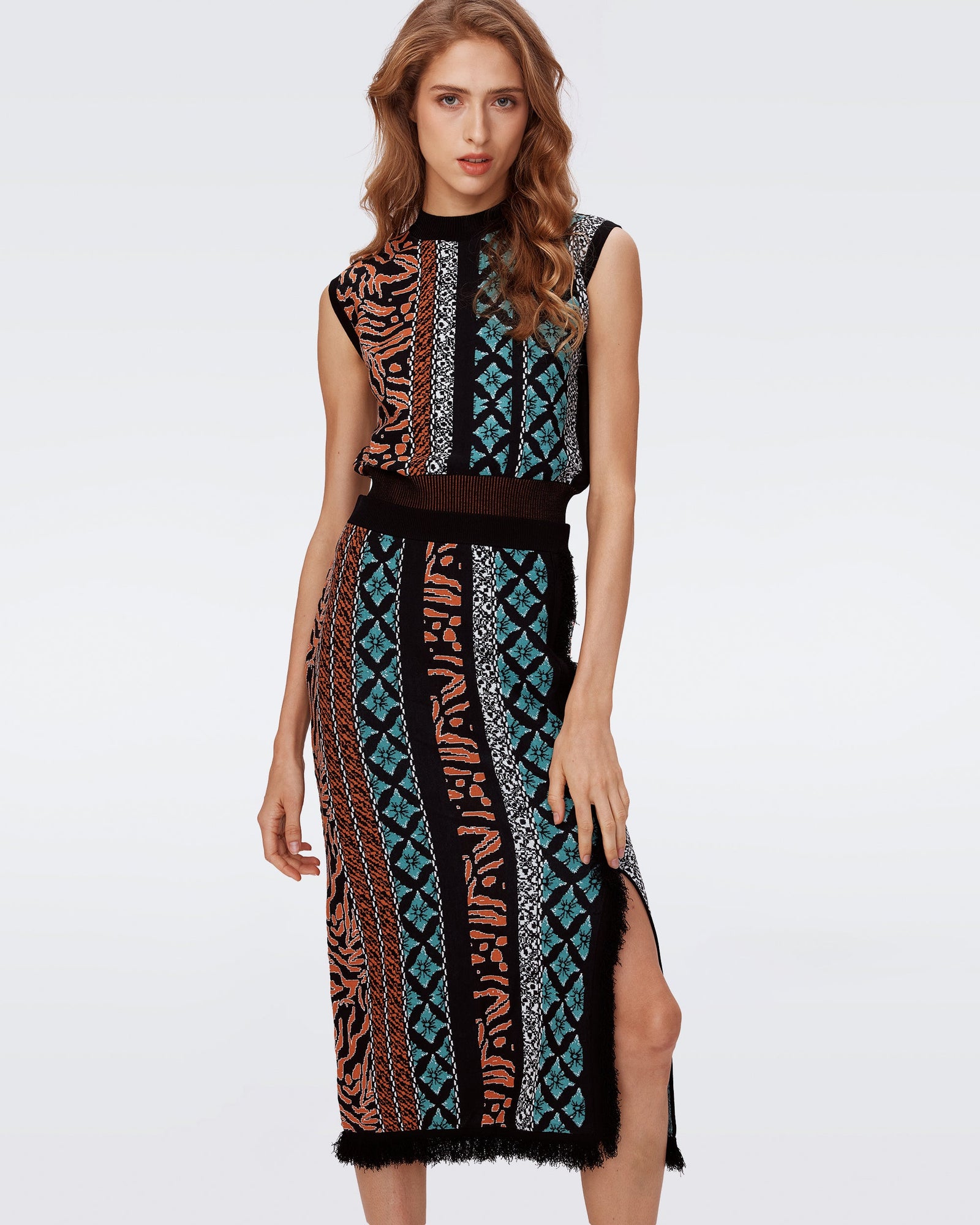 Margarita Knit Jacquard Skirt