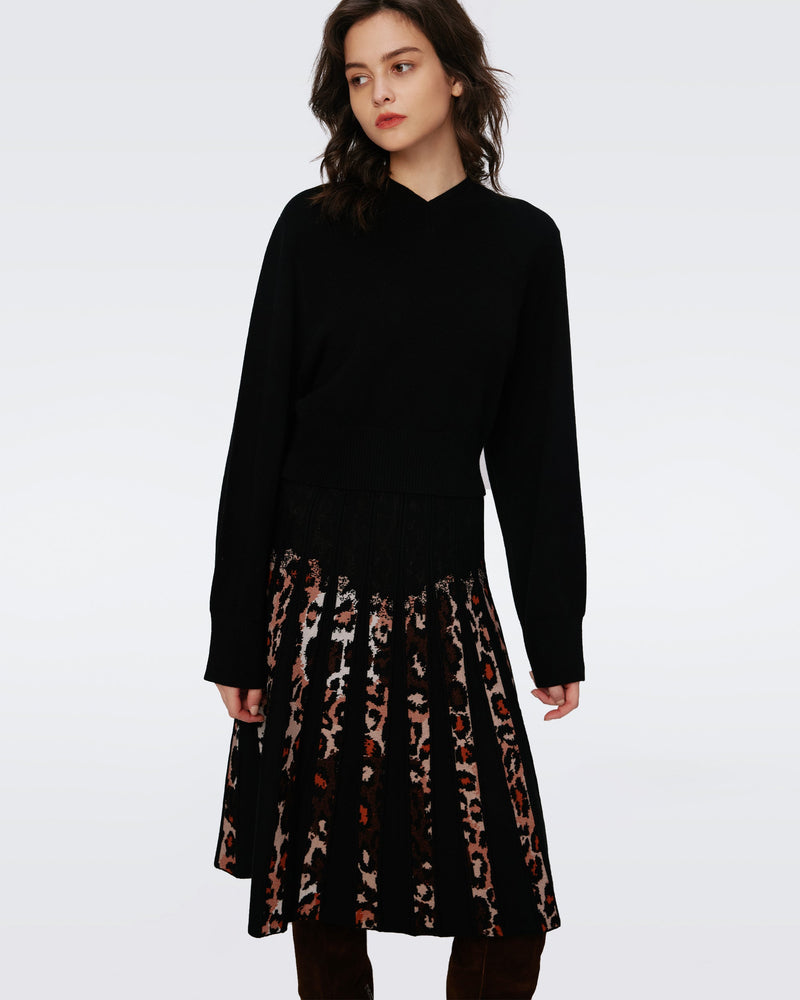 Hutch Knit Jacquard Skirt