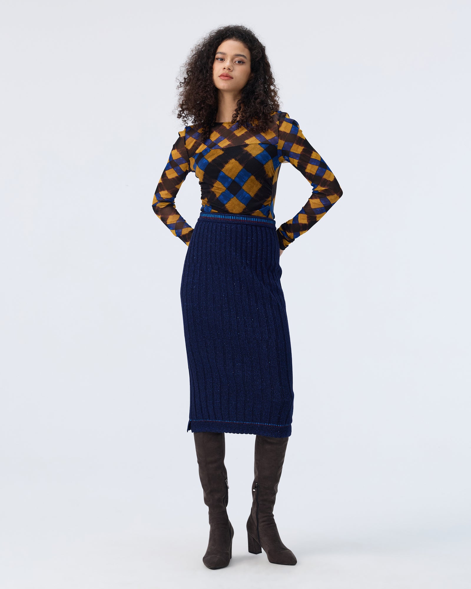 DVF TERRY SKIRT