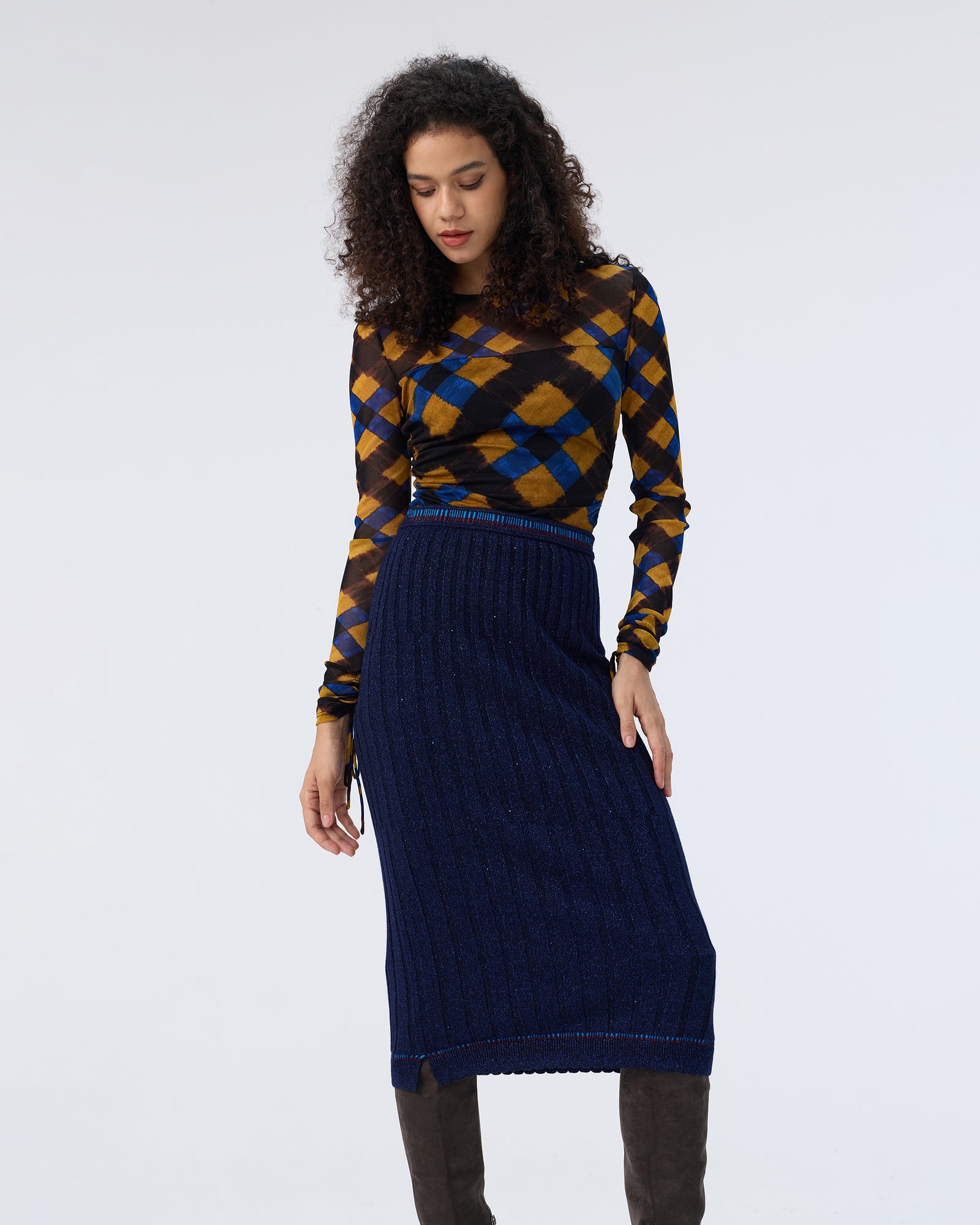DVF TERRY SKIRT