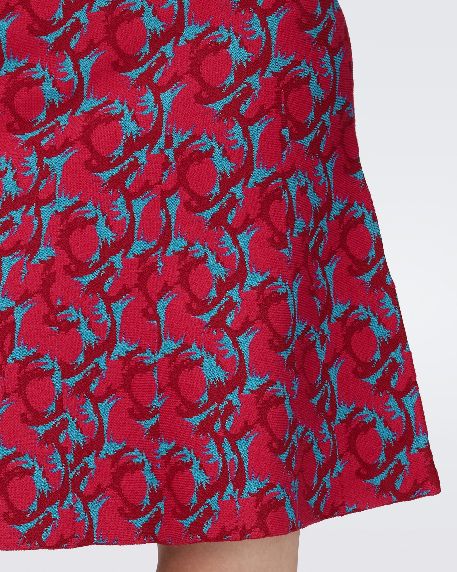 Dvf Gilles Skirt In Dragon Jade Sm