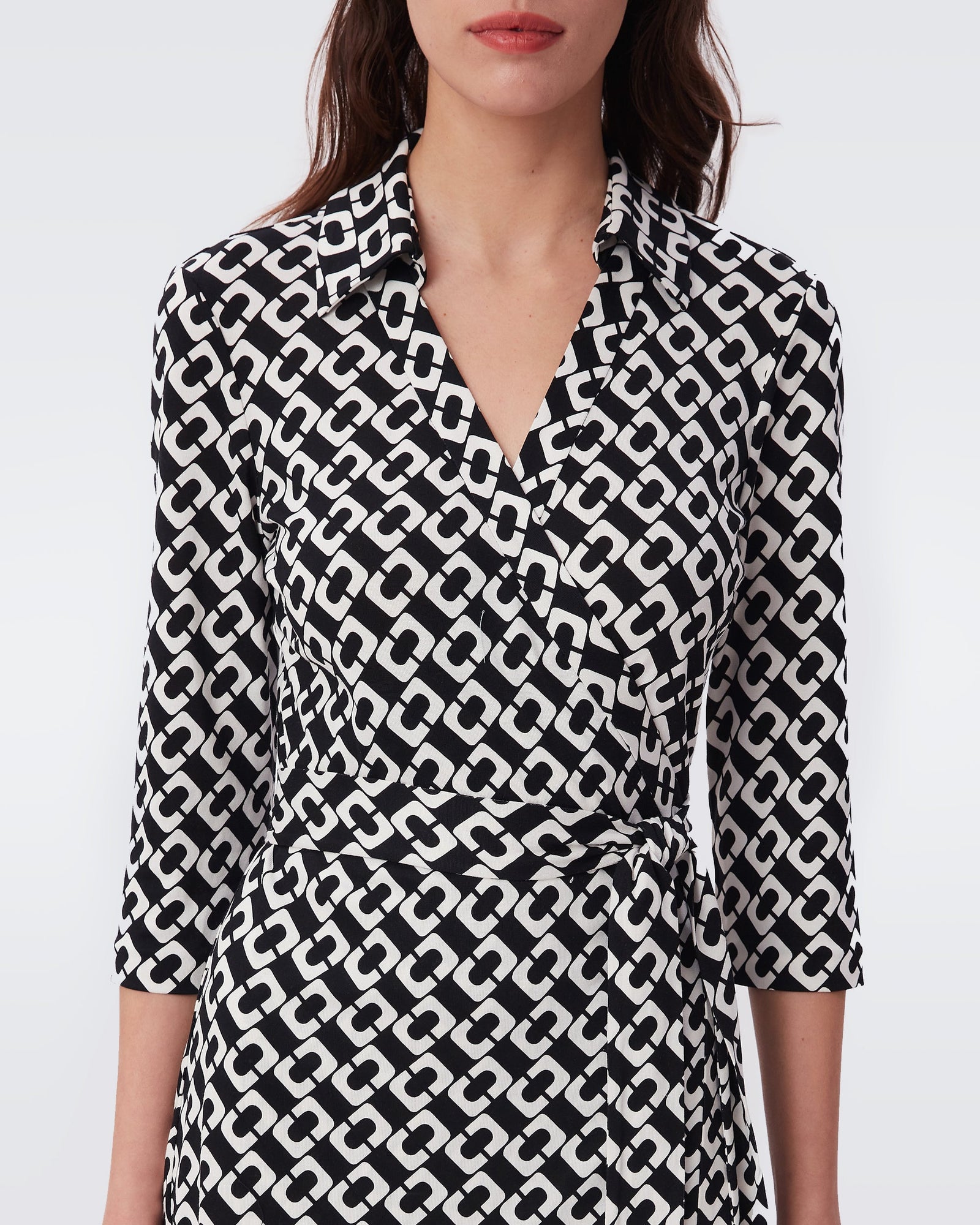 Abigail Silk Jersey Midi Wrap Dress