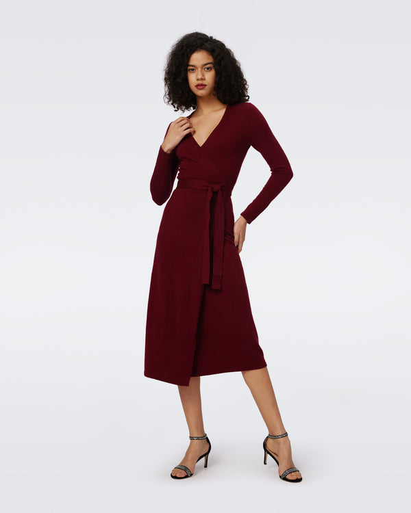 Astrid Wool-Cashmere Wrap Dress