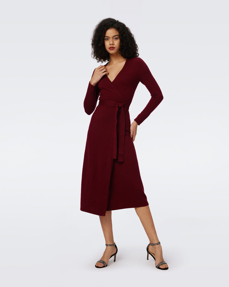 astrid wool-cashmere midi wrap dress Diane von Furstenberg - Astrid wool and cashmere-blend midi wrap dress