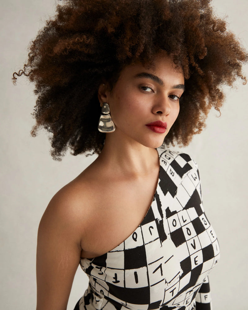 Coco Silk Jersey Dress in DVF 50th Crossword Ivory Diane von Furstenberg HongKong Coco Silk Jersey Dress in DVF 50th Crossword Ivory Diane von Furstenberg HongKong