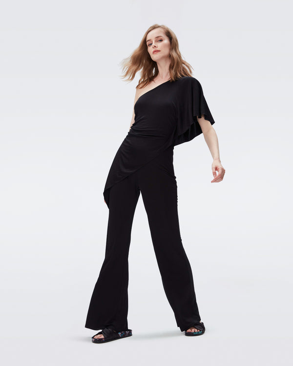 DVF talia jumpsuit in black