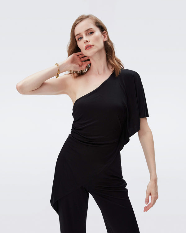 DVF talia jumpsuit in black