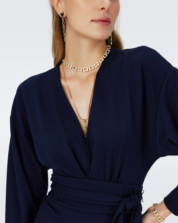 Dvf Marilou Jumpsuit In Midnight