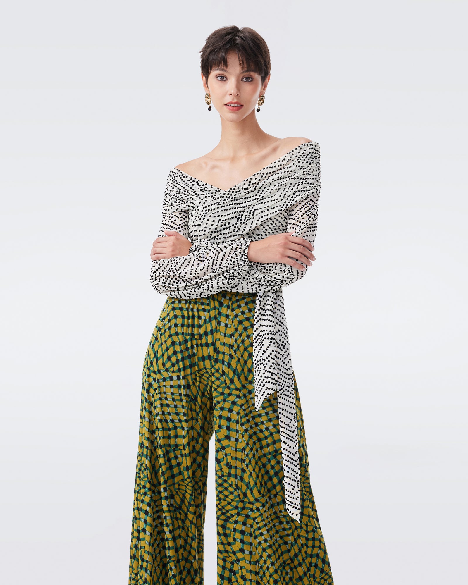 DVF GIORGIO  REVERSIBLE PANTS