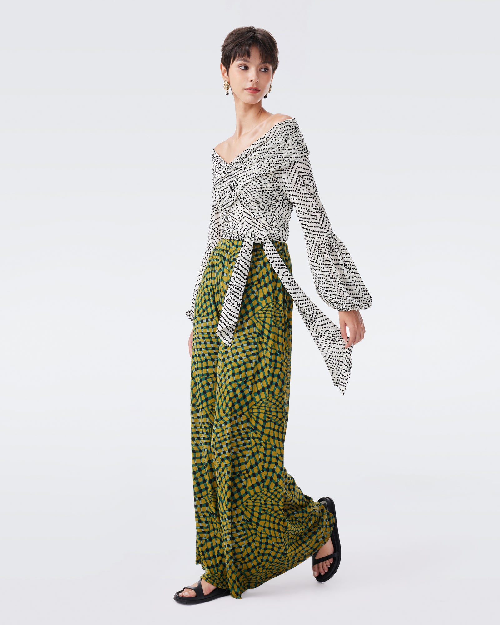 DVF GIORGIO  REVERSIBLE PANTS