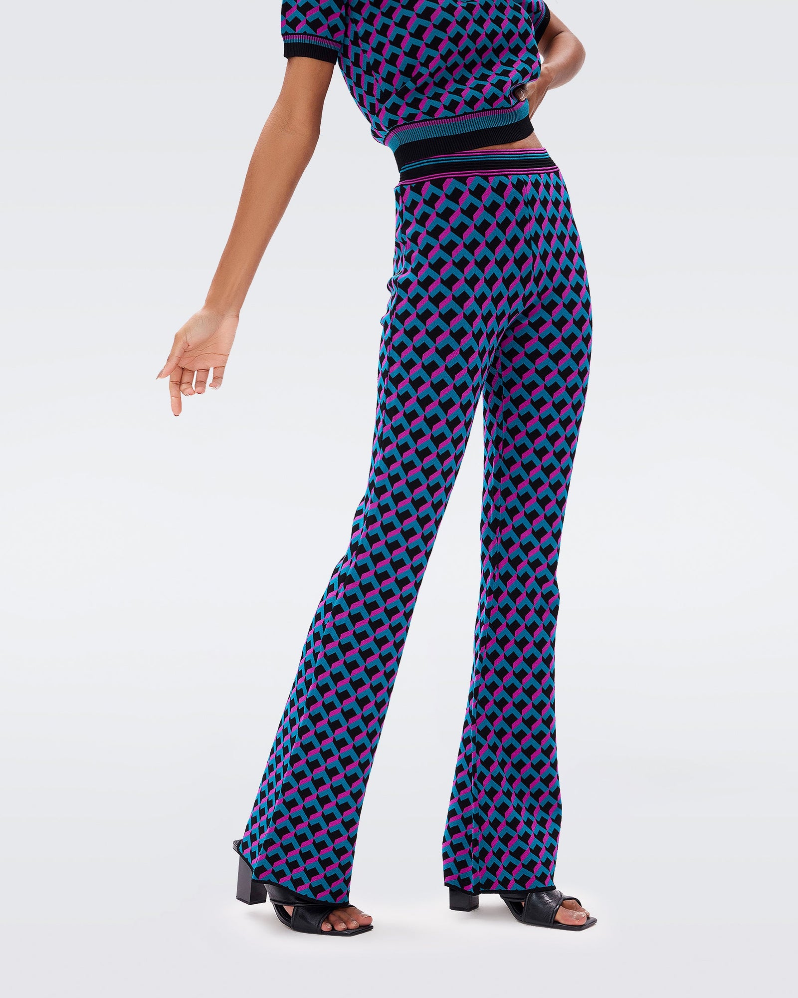 Hatti Knit Jacquard Pants