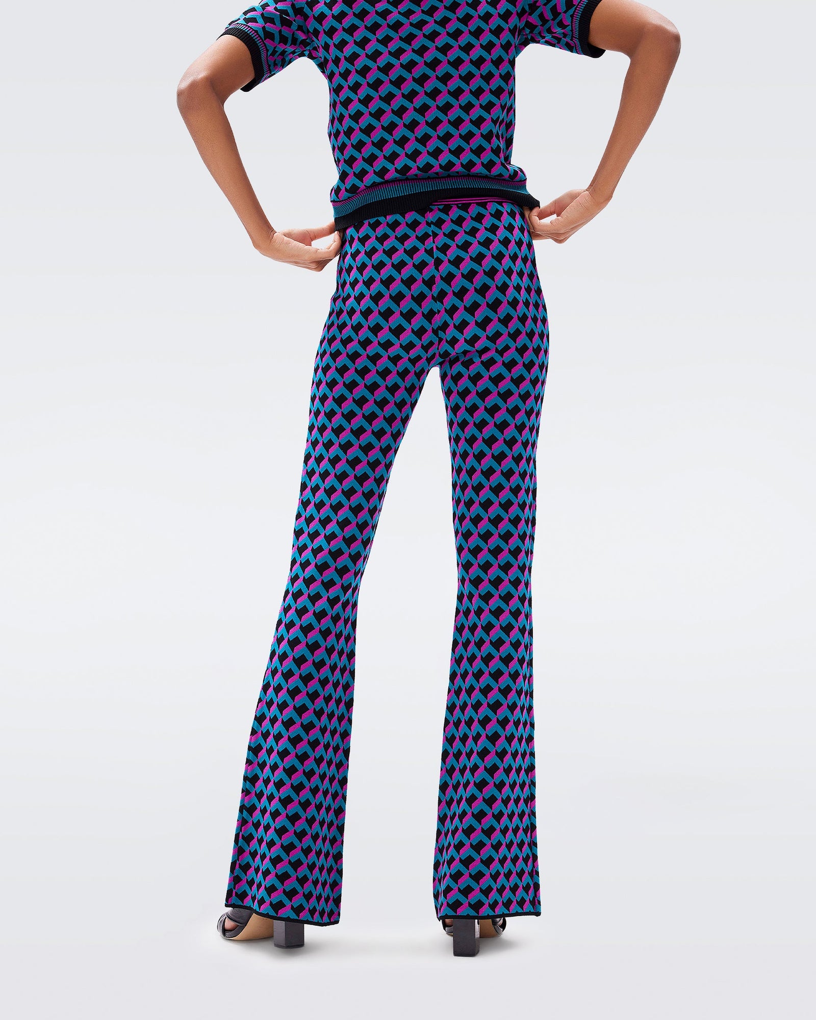 Hatti Knit Jacquard Pants