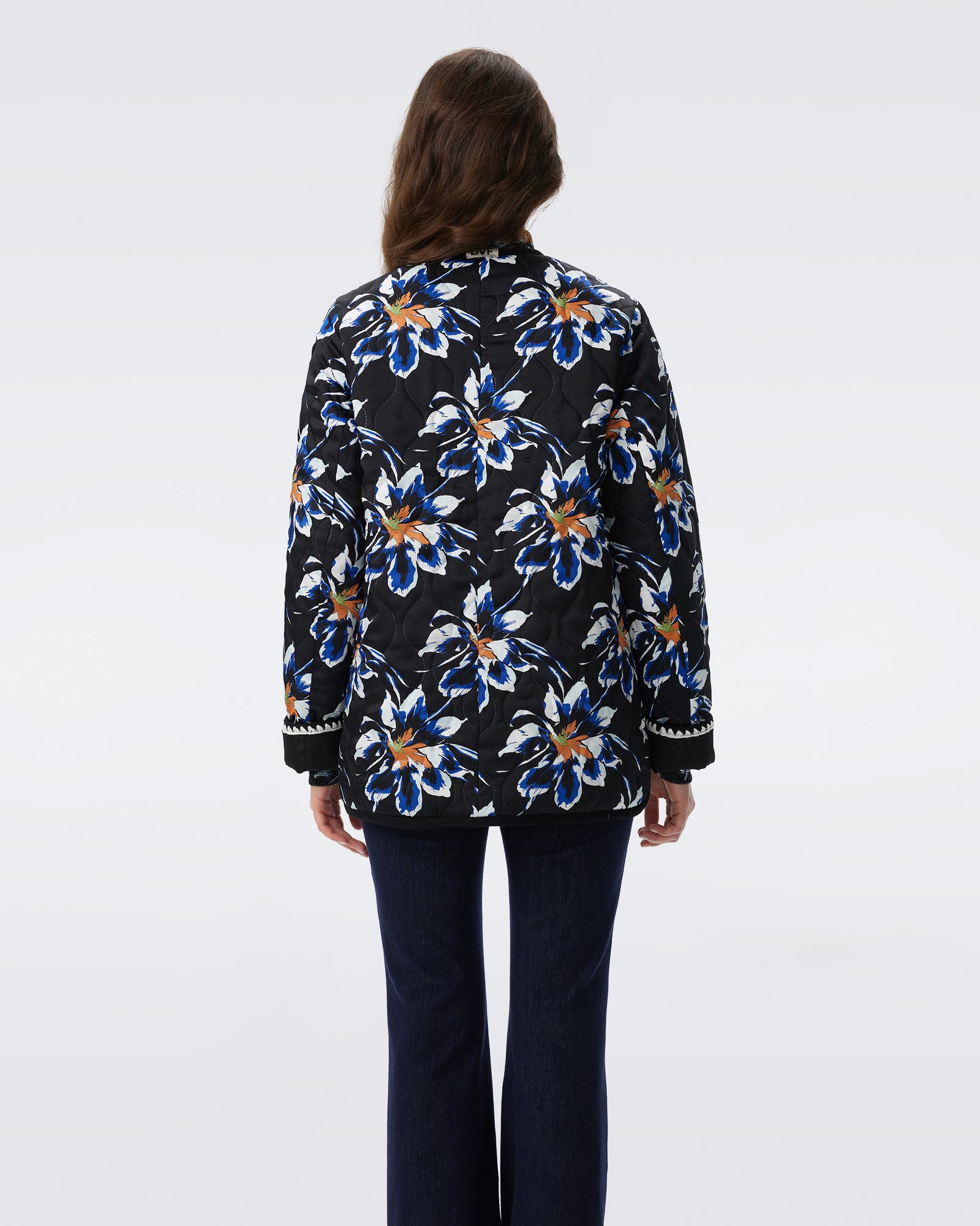 DVF DOMINO TWO REVERSIBLE COAT
