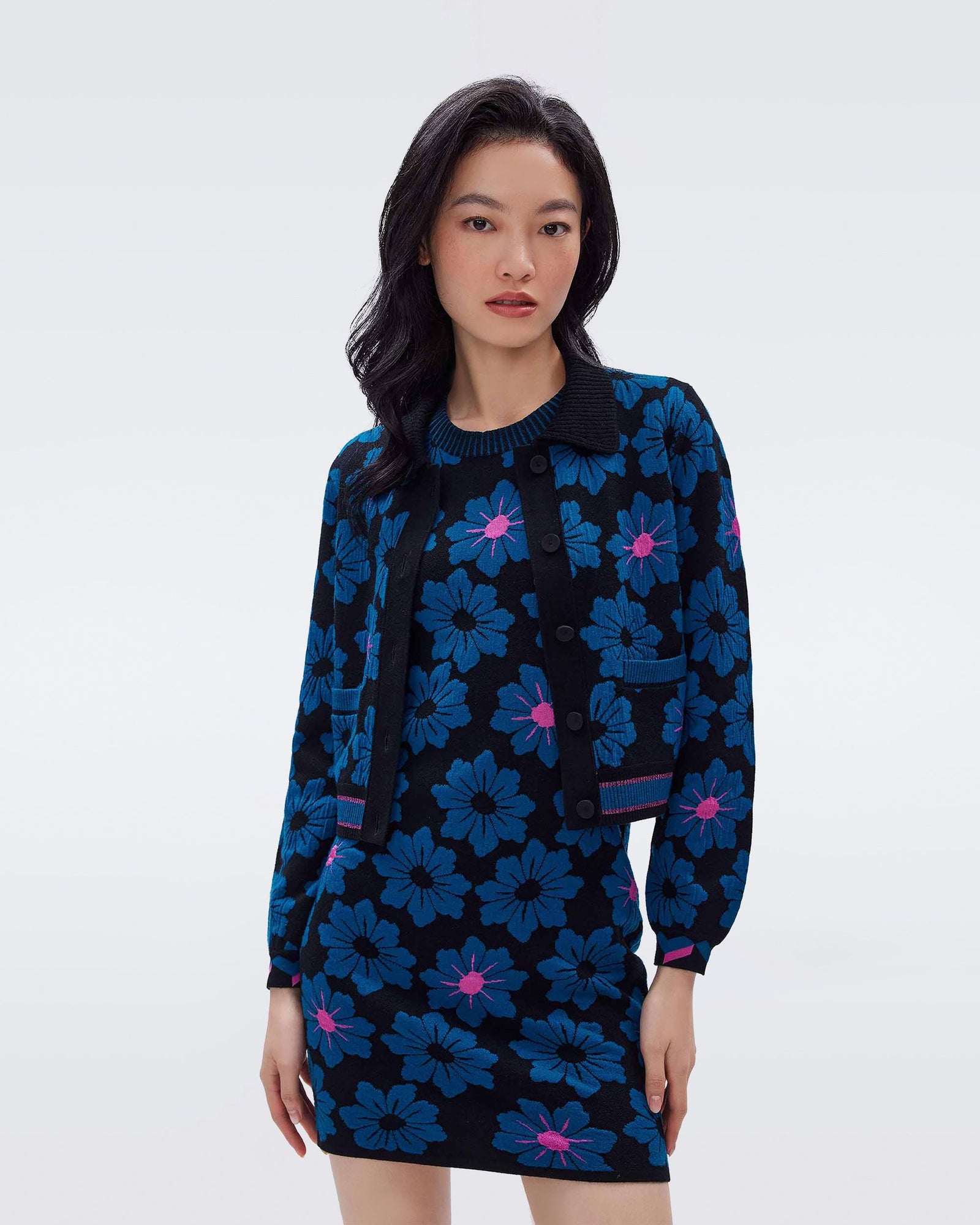 Petey Knit Jacquard Cardigan