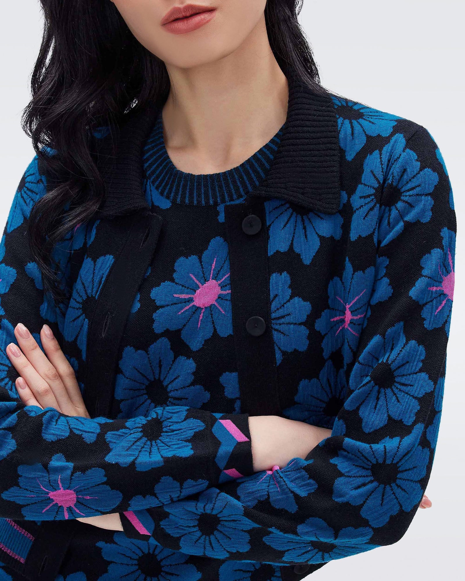 Petey Knit Jacquard Cardigan