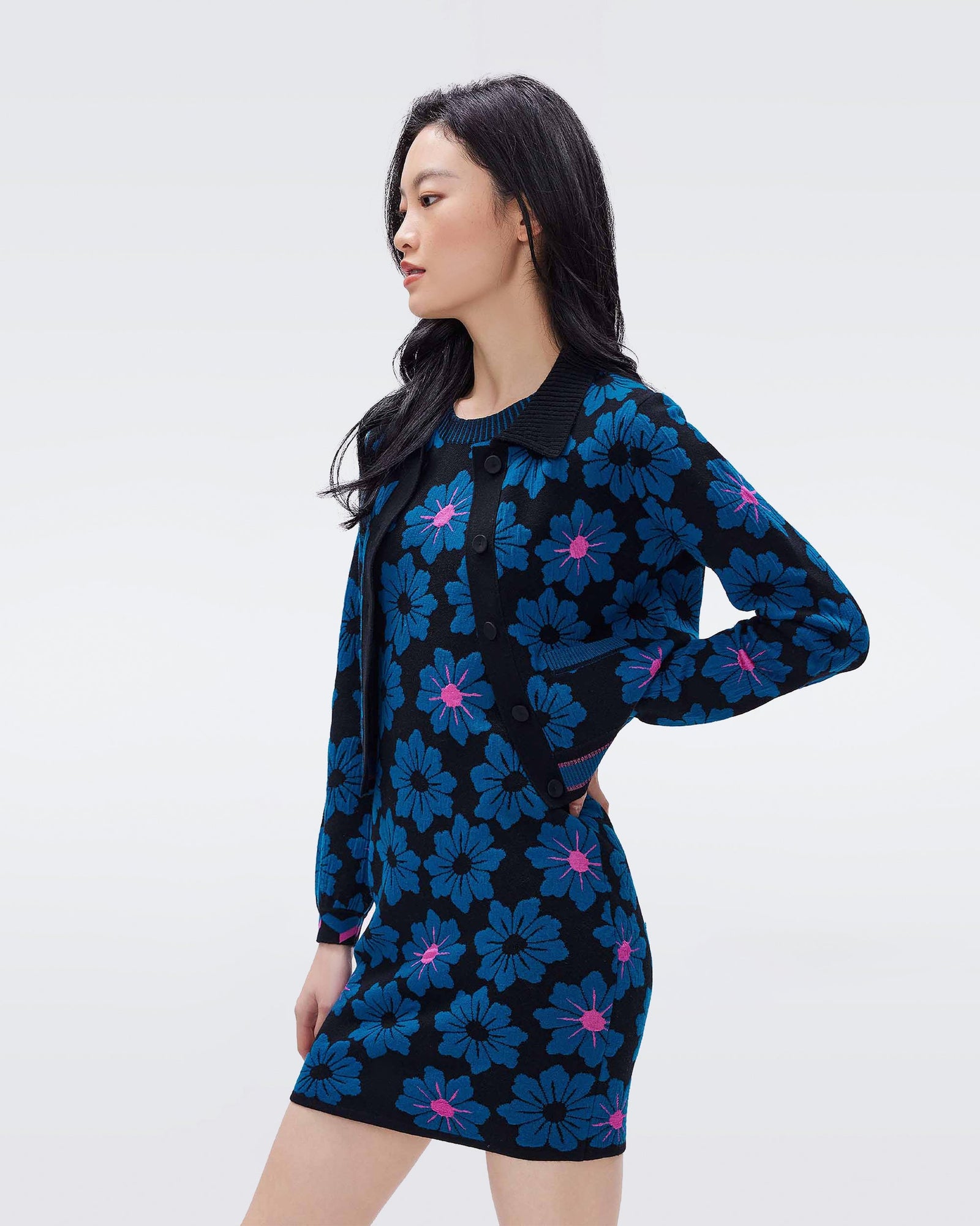 Petey Knit Jacquard Cardigan