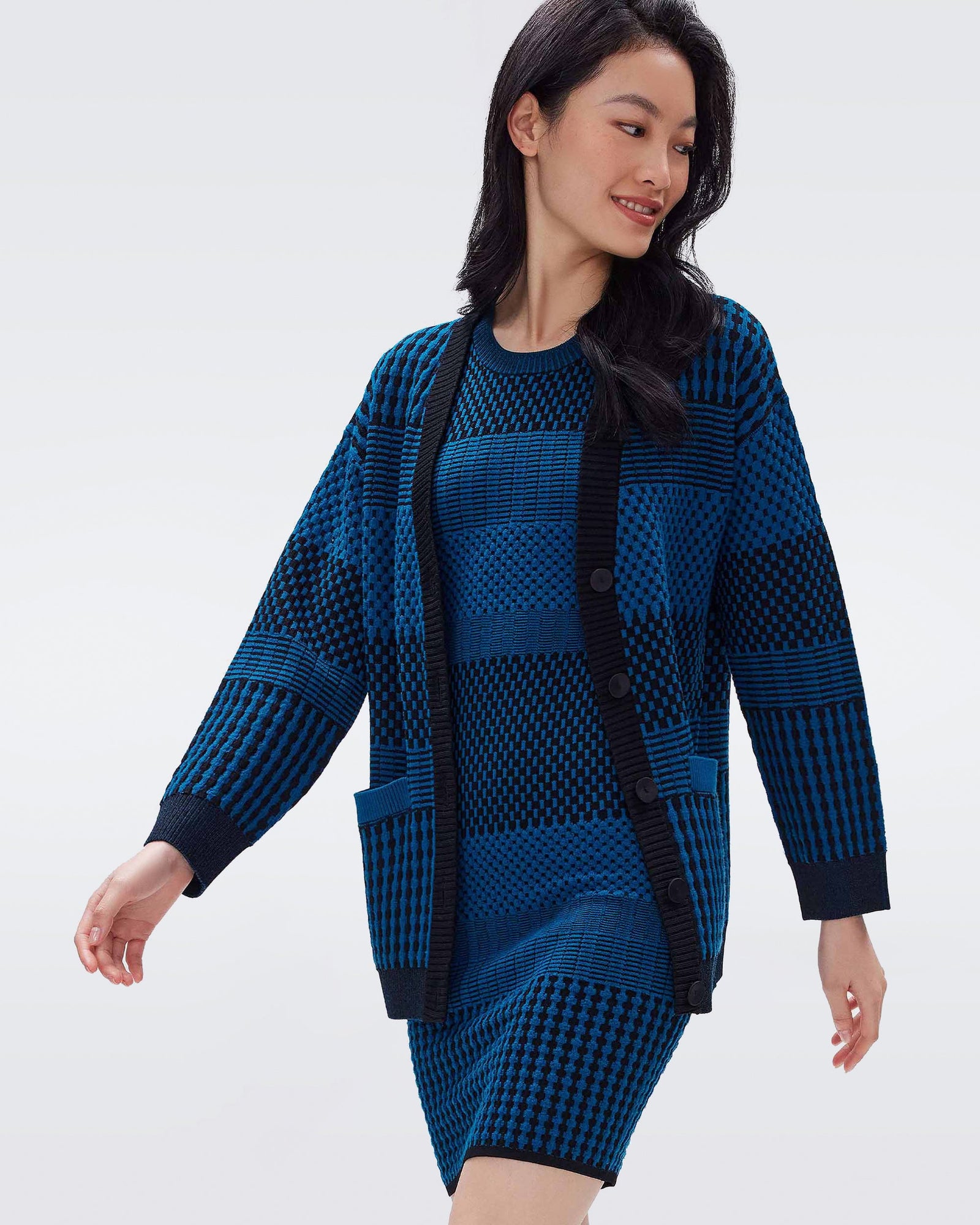 Mona Knit Jacquard Cardigan